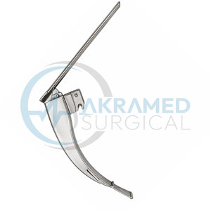 Lámina de Laringoscopio LED de Fibra Óptica McCoy con Certificación CE, Punta Flexible Tamaño 4, Instrumento Reutilizable de Acero Inoxidable para las Vías Respiratorias - Product Image 2