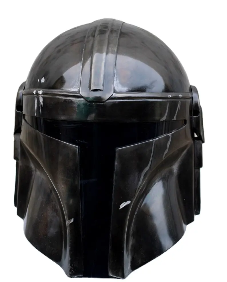 Il casco Mandalorian casco in acciaio con fodera e sottogola fatto a mano