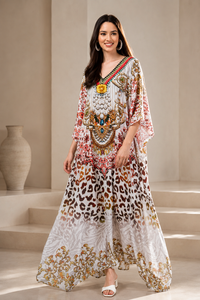 High Quality African Dashiki Printed <b>Silk</b> & Polyester Breathable Long <b>Dress</b> Robe Modest Plus Size <b>Kaftan</b> Style for Adults - Product Image 2