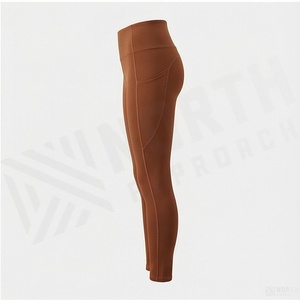 High Waist Full Length <b>Women's</b> <b>Leggings</b> Solid Color Seamless Stretch Knitted Spandex Nylon All Seasons Basic Style - Product Image 3