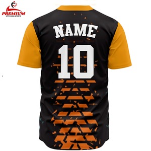 Último Modelo de Camiseta de Béisbol Sublimada Personalizada Unisex, Transpirable, Tallas Grandes, Nombre del Equipo, Alta Calidad, Ligera, 100% Secado Rápido - Product Image 2