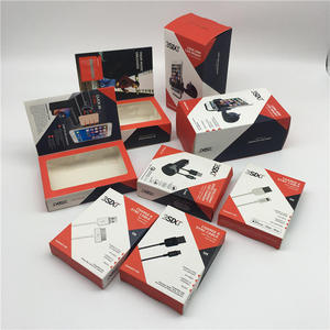 Factory Direct Cardboard <b>Box</b> for Fast Charging Data Cable Packaging with Hanging Hole - Product Image 2