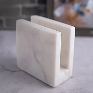 Trusted Dealer Selling High Standard Quality White <b>Color</b> Marble Napkin <b>Tissue</b> <b>Paper</b> Holder for Home Hotel & Restaurants Usage - Product Image 1