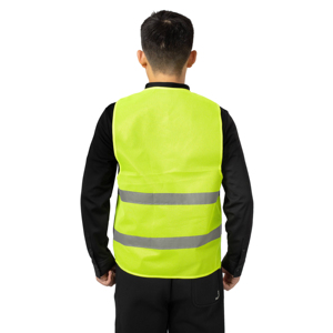 Gilet de sécurité réfléchissant personnalisable multi-poches à haute visibilité, vêtement de travail haute visibilité pour la conduite et l'entretien, avec maille respirante - Product Image 6