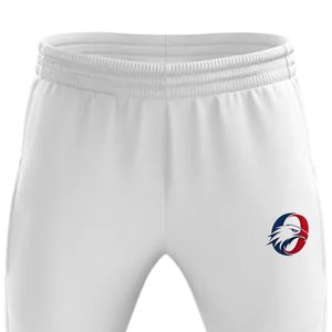 Men <b>White</b> <b>Cricket</b> Trousers Polyester Sports Pants Team Wear Match Training Athletic Clothing Performance Apparel - Product Image 3