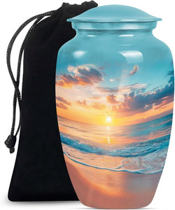 Urnas Decorativas Modernas Hechas a Mano de la Mejor Calidad para Cenizas de Adultos, Uso Funerario y de Entierro para Hombres y Mujeres - Product Image 1