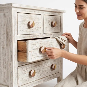 Poignées de meubles rondes en bois Ba, design scandinave tricolore, modernes, durables, pour la maison, le bureau, l'extérieur, la villa - Product Image 3