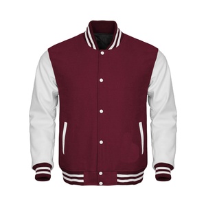 Letterman Baseball School College Varsity <b>Jacket</b> Maroon Wool Hooded Thick <b>Winter</b> - Product Image 1