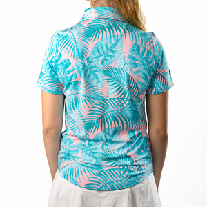 Polo sans manches respirant pour femme avec logo – Collection 2026 – T-shirts polo en coton vierge pour femme - Product Image 3
