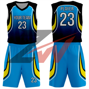 Maillot de basketball personnalisé par sublimation, col en V, sans manches, anti-transpiration, unisexe adulte - Product Image 5