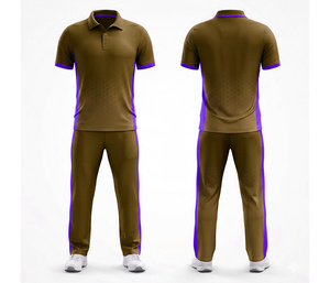 Durable and Comfortable <b>Cricket</b> Uniform Set Full Sublimation Printing | Men Women Youth <b>Cricket</b> Wears Polo Shirt and Trouser - Product Image 5