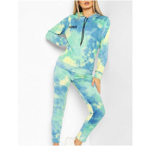 Women's Casual 2 Piece Tracksuit <b>Set</b> Long Sleeve Pullover Hoodie and Sweatpants - Product Image 4