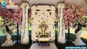 South Indian Wedding Ganesha Pooja Decor Traditional Wedding FRP <b>Stage</b> <b>Props</b> Customized Color & Size Durable - Product Image 2