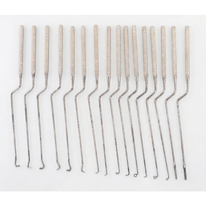 Juego de 16 Curetas Neuroquirúrgicas Pituitarias Hardy, Instrumentos Quirúrgicos Manuales de Acero Inoxidable, Transesfenoidales - Product Image 1