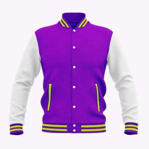 Men's <b>Jackets</b> Wholesale Custom Men's Varsity <b>Jackets</b> Breathable Blank Plain Embroidery Kids <b>Leather</b> Sleeve Letterman OEM - Product Image 5