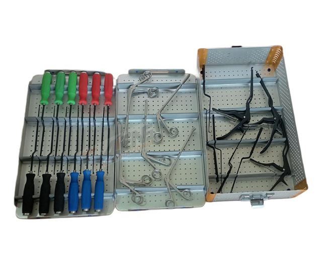 Hot Sale 2026 Minimally Invasive Spine Orthopedic for Lumbar and Cervical Disc Preparation Instrument Set