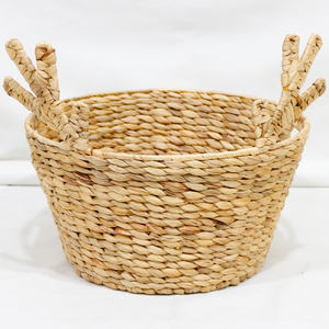 Cestas Tejidas de Jacinto de Agua Hechas a Mano y Ecológicas. Organizador con Forma de Ciervo para Decoración del Hogar y Cocina - Product Image 1