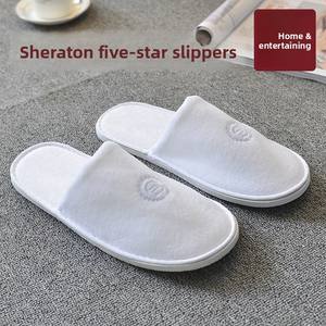 Pantuflas Personalizadas Antideslizantes de Terciopelo Coral/Corte de Terciopelo para <span class=keywords><strong>Hotel</strong></span>, Resort y <span class=keywords><strong>SPA</strong></span> - Product Image 2