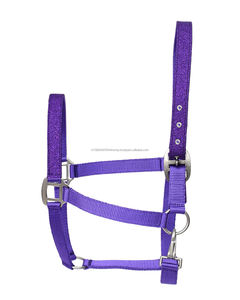 Selle anglaise en nylon à logo personnalisé à forte demande Halter de course de chevaux Headstall équestre confortable - Product Image 1