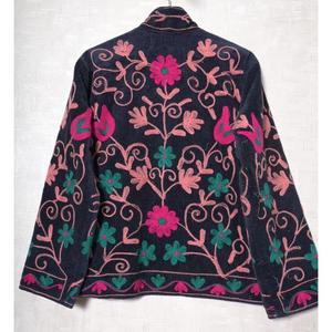 Indian Hand Embroidered <b>Corduroy</b> Suzani <b>Jacket</b> Boho Hippie Women Wear Coats <b>jackets</b> - Product Image 2