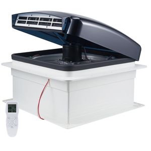 Ventilatore da Tetto per Camper da 14 Pollici, 10 Velocità Reversibili, 12V Potente, Telecomando, Copertura Antipioggia Integrata, Accessorio Esterno 100% per Camper - Product Image 1