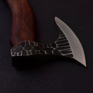 Hand Forged Industrial Grade High Carbon Steel Hatchet <b>Wood</b> Working & Camping <b>Axe</b> with Leather Sheath Custom OEM 4 in Blade 800g - Product Image 6