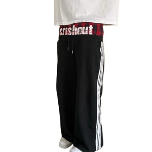 Pantalones Deportivos Bordados con Doble Cintura y Cordón Ajustable, Estilo Vintage, para Hombre y Mujer, Fabricante OEM - Product Image 6
