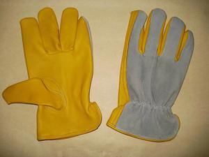 Gants de sécurité pour hommes avec logo personnalisé, paume antidérapante, pour travaux de construction et de conduite, en cuir - Product Image 5