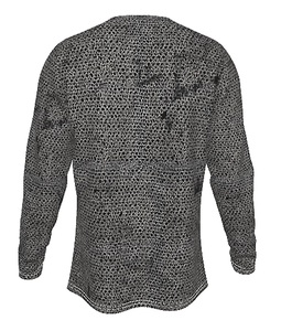 Chemise en maille, haut de cosplay imitation maille, t-shirt à manches longues pour jeu de rôle médiéval, costume d'Halloween JFS - Product Image 3