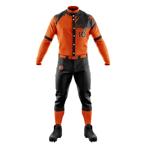 Ensemble d'uniformes de baseball de haute qualité pour athlètes, comprenant un maillot et un pantalon légers et respirants, personnalisables par le fabricant pour les équipes. - Product Image 2