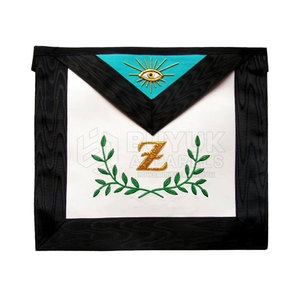 Delantales Masónicos Bordados Personalizados, Delantal Masónico Hecho a Mano en Cuero, Ajustable, Elegante, con Diseño Ceremonial - Product Image 1