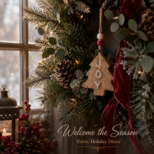 Adorno Navideño Moderno de Madera Hecho a Máquina con Diseño de Ciervo y Cuentas, 1 Color, Alta Calidad, Decoración Festiva para el Hogar - Product Image 3