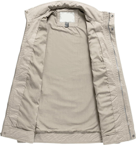 Veste utilitaire personnalisée pour homme, vêtements de travail décontractés pour l'extérieur, respirante, légère, multi-poches, fermeture éclair intégrale - Product Image 5