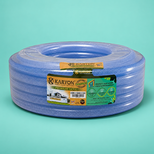 สายยางรดน้ำเสริมแรง PVC ทนแรงดันสูง ขนาด 6-50 มม. ยาว 30 ม. 50 ม. สายยาง PVC เสริมตาข่าย ทนทาน ใช้สำหรับรดน้ำกลางแจ้ง - Product Image 1