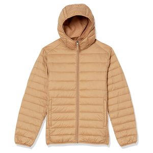 Soft Touch Polyester Quilted Puffer <b>Jacket</b> Windproof Lightweight <b>Long</b> Sleeve Thermal Coat <b>Jacket</b> for <b>Men</b> - Product Image 3