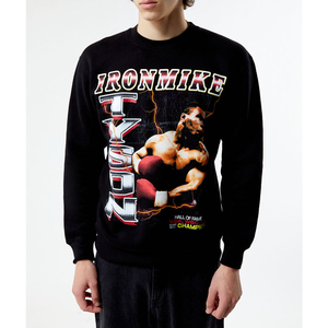Sweat-shirt respirant en molleton uni de qualité supérieure avec logo personnalisé, coupe ample, couleur unie, pour homme, hiver, décontracté - Product Image 1