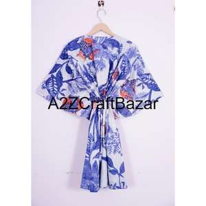 Vestido Midi de Algodón Corto con Estampado Artesanal, Ecológico y Natural, para Mujer, Ideal para Fiestas y Eventos Nocturnos, Estilo Casual y Moderno, Venta al Por Mayor - Product Image 5