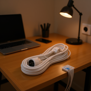 Gestion efficace des câbles et organisation des accessoires, cordon d'extension de 10 m en plastique pour le salon - Product Image 3