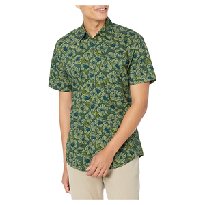 Men's Short Sleeve Solid Casual <b>Shirt</b> Turn-down Collar Breathable Cotton Knitted 320g Summer Wear - Product Image 1