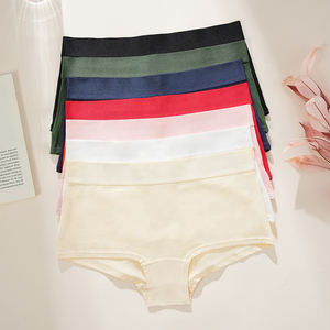 Braguitas sin Costuras de Cintura Media para Mujer, Algodón y Elastano, Suaves, Transpirables, Cómodas, de Color Sólido, Ropa Interior para Uso Diario, de Secado Rápido y Ecológicas - Product Image 3