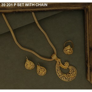 สร้อยคอจี้แฟชั่น สร้อยคอชุบทองสำหรับผู้หญิง เครื่องประดับงานแต่งงาน ต่างหูหรูหรา ชุดเครื่องประดับสร้อยคอสำหรับผู้หญิง - Product Image 6