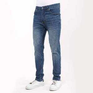 Jeans de Mezclilla Planos de Algodón para Hombre, Corte Recto Regular, Casuales de Primavera, Suaves, Transpirables, Duraderos, Moda Urbana, Venta al Por Mayor - Product Image 5