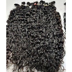 SOUTH INDIAN TEMPLE HAIR VIRGIN INDIAN HAIR RAW SIN PROCESAR EXTENSIONES DE CABELLO INDIO DE ALTA CALIDAD CON CUTÍCULAS ALINEADAS 100% - Product Image 5