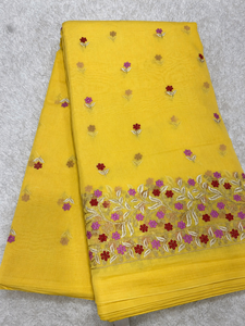 Tissu brodé multi-embroideries de qualité supérieure pour femmes, tissu de créateur, tissu de soirée, textile brodé de luxe, doux - Product Image 5