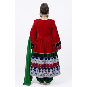 Vestido Tradicional Tribal Hecho a Mano de las Mujeres Kuchi Afganas, Vestido Afgano de Talla Larga en Varios Colores, Cultura Pashtun, Vestido Kuchi Afgano - Product Image 3