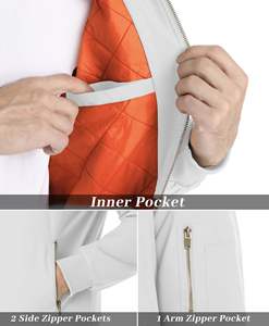 แจ็คเก็ตบอมเบอร์คุณภาพสูงแบบใหม่สำหรับผู้ชาย เสื้อแจ็คเก็ตบอมเบอร์ลำลองสำหรับผู้ชาย ผลิตจากวัสดุที่ดีที่สุด - Product Image 5