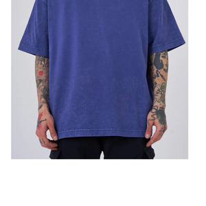 T-shirt délavé à l'acide pour homme, nouvelle collection, tailles adultes, respirant, vente en gros, sur mesure, offre spéciale - Product Image 4