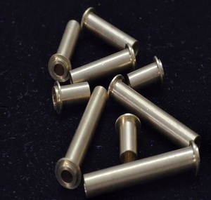 Remaches Semitubulares de Cabeza Plana de Latón Estañado de Alta Calidad de 3mm y 4mm, DIN7338/DIN7340, Mecanizados por CNC con Electroerosión por Hilo - Product Image 4