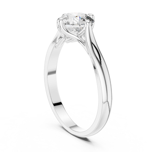 Star Round Cut Lab Grown Solitaire <b>Ring</b> <b>Set</b> in 18KT White Gold Certified for Party Wedding Daily Use Luxury Gifting for <b>Women</b> - Product Image 2