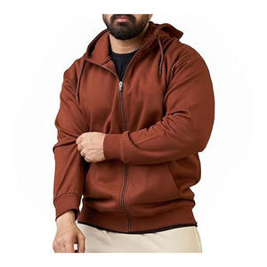 Sweat à capuche zippé pour homme de qualité supérieure, 100% coton, hiver, impression personnalisée OEM/ODM, MOQ, livraison rapide, service mondial - Product Image 1